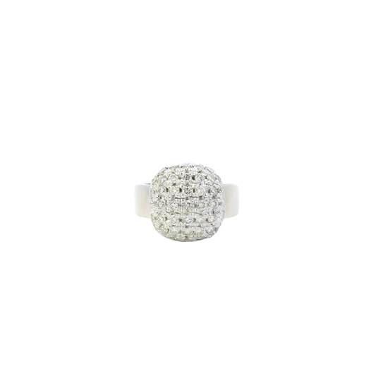 14K White Gold Diamond Womens Ring - 0.82ct