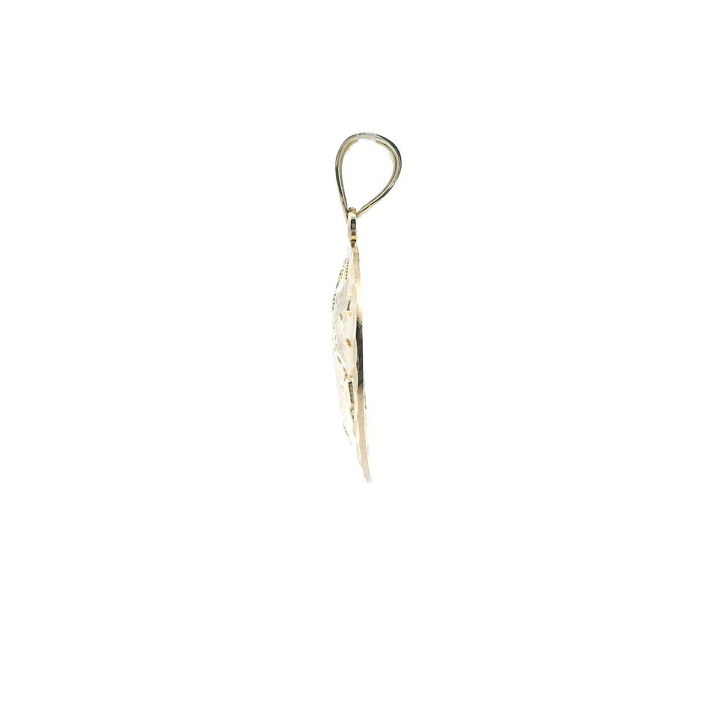 10K Yellow Gold Round Globe Pendant