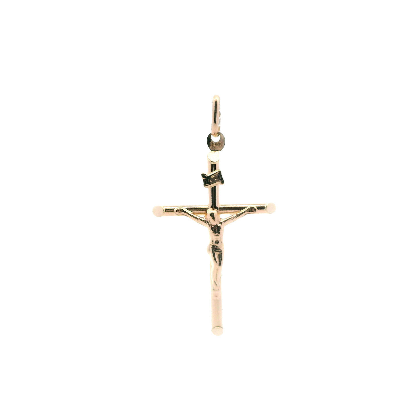 14K Yellow Gold Crucifix Pendant