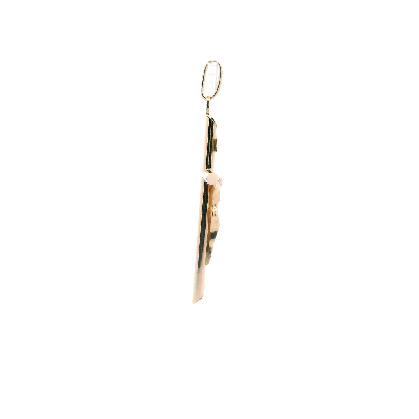 14K Yellow Gold Crucifix Pendant