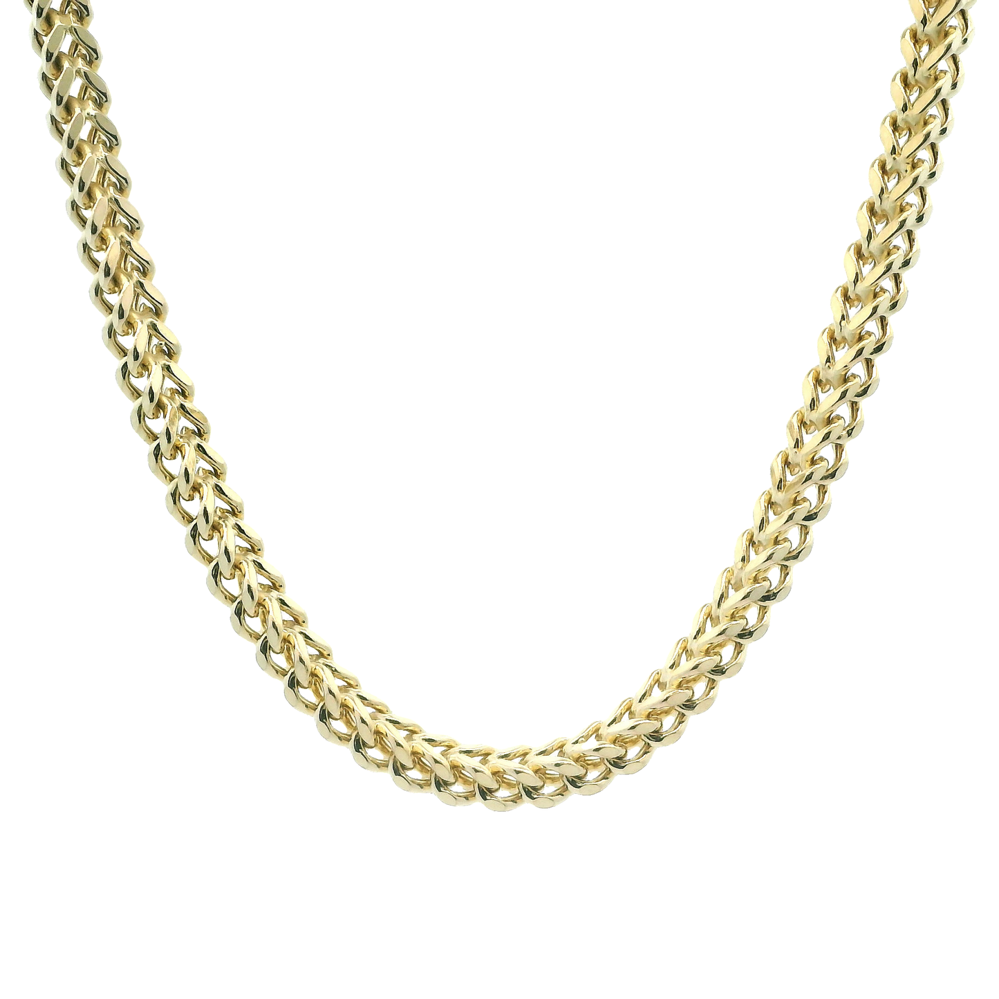 14K Yellow Gold Franco 25" Chain