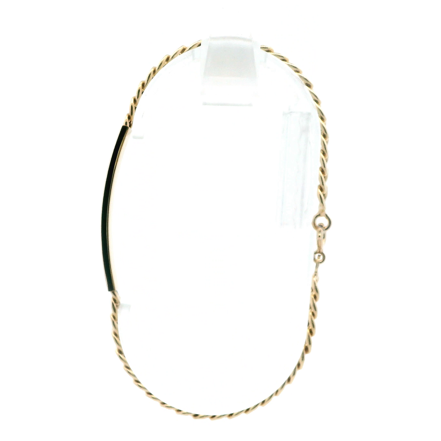 18K Yellow Gold 8" Curb ID Bracelet