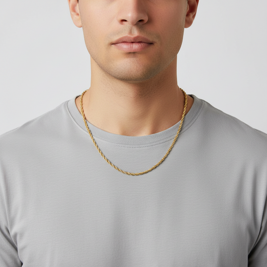 14K Yellow Gold 25" Rope Chain