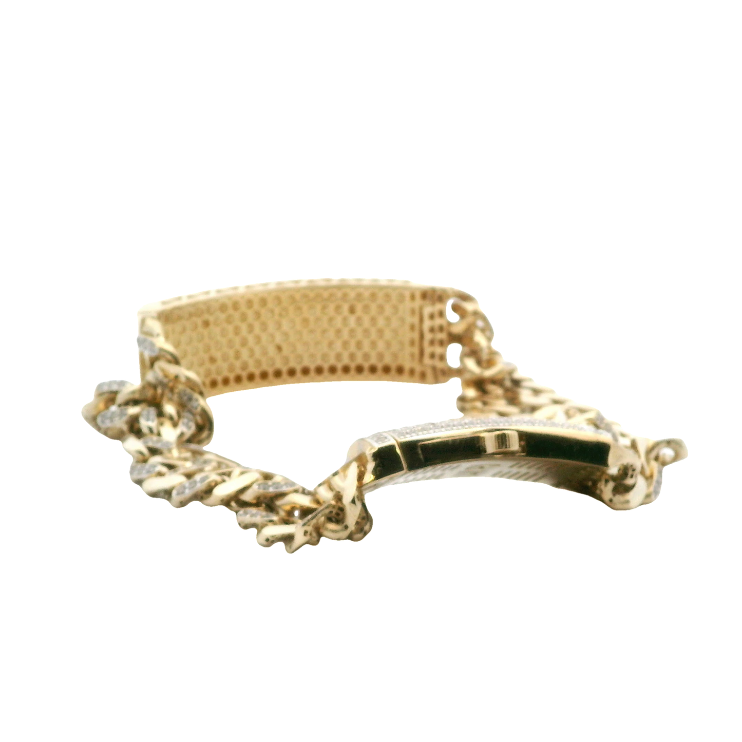14K Yellow Gold Double ID Bracelet