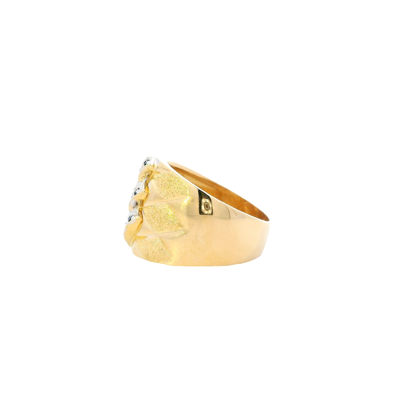 18K Yellow Gold Blue Sapphire Band