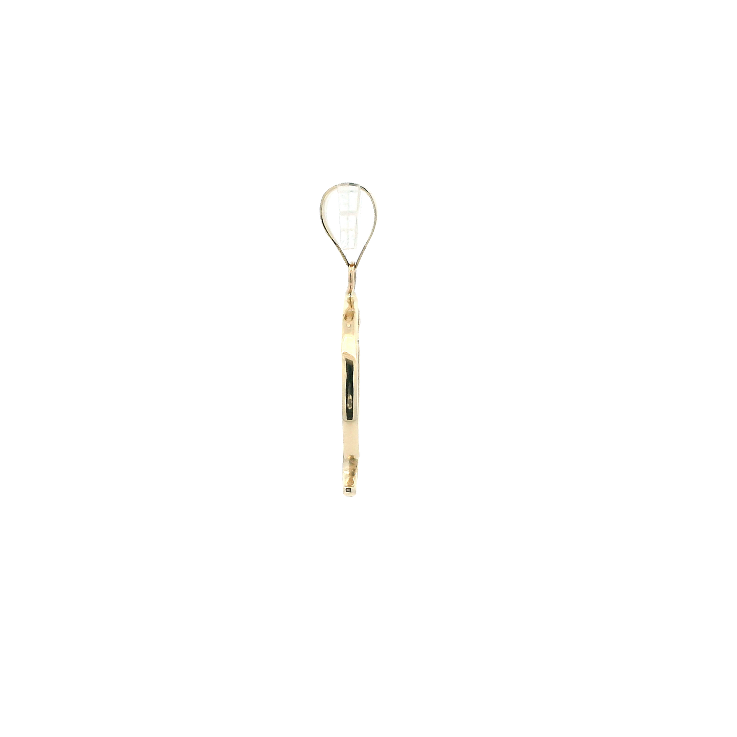 14K Yellow Gold Letter "D" Pendant