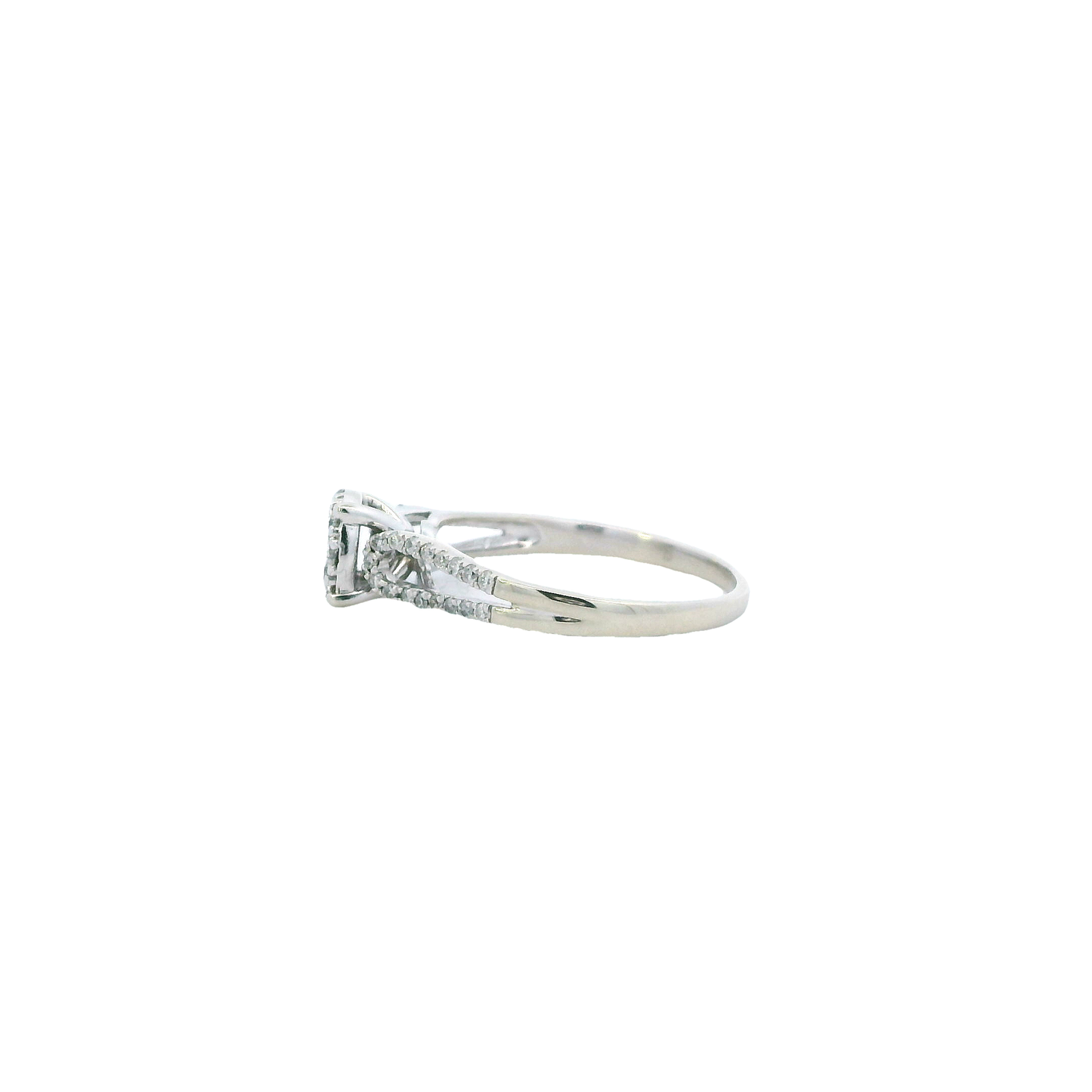 10K White Gold Diamond Ring - 0.36ct