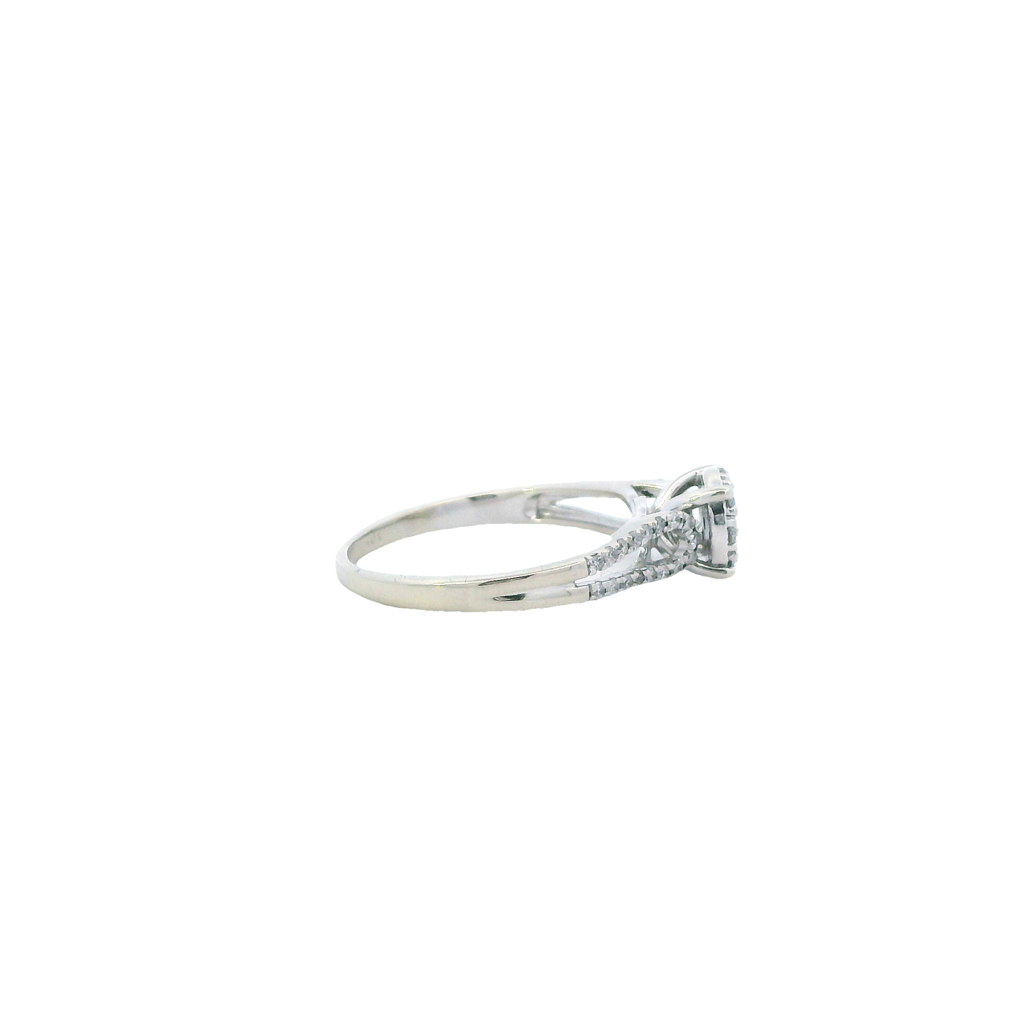 10K White Gold Diamond Ring - 0.36ct