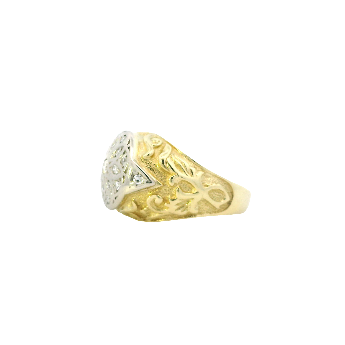18K Yellow & White Gold Diamond Ring - 0.33ct