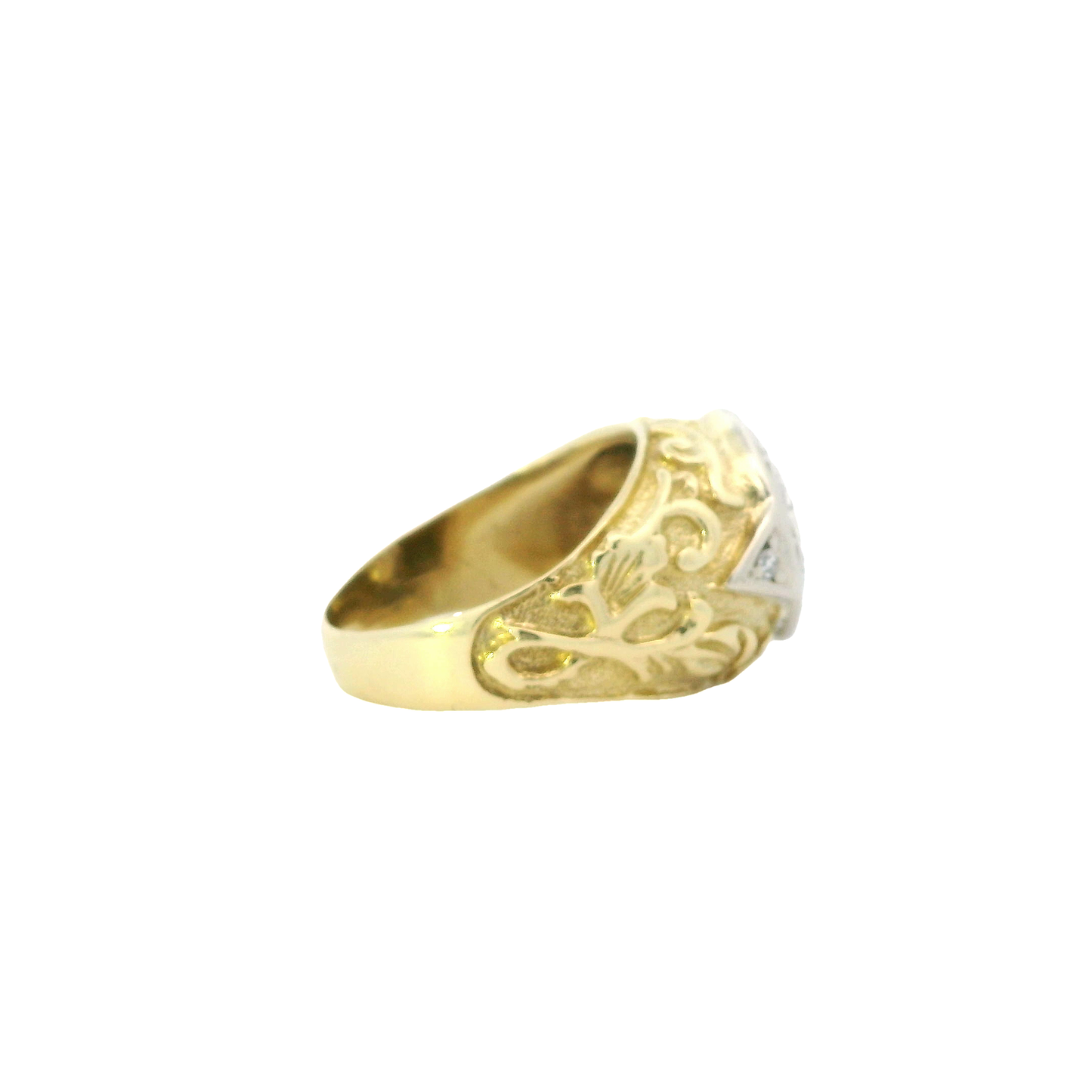 18K Yellow & White Gold Diamond Ring - 0.33ct