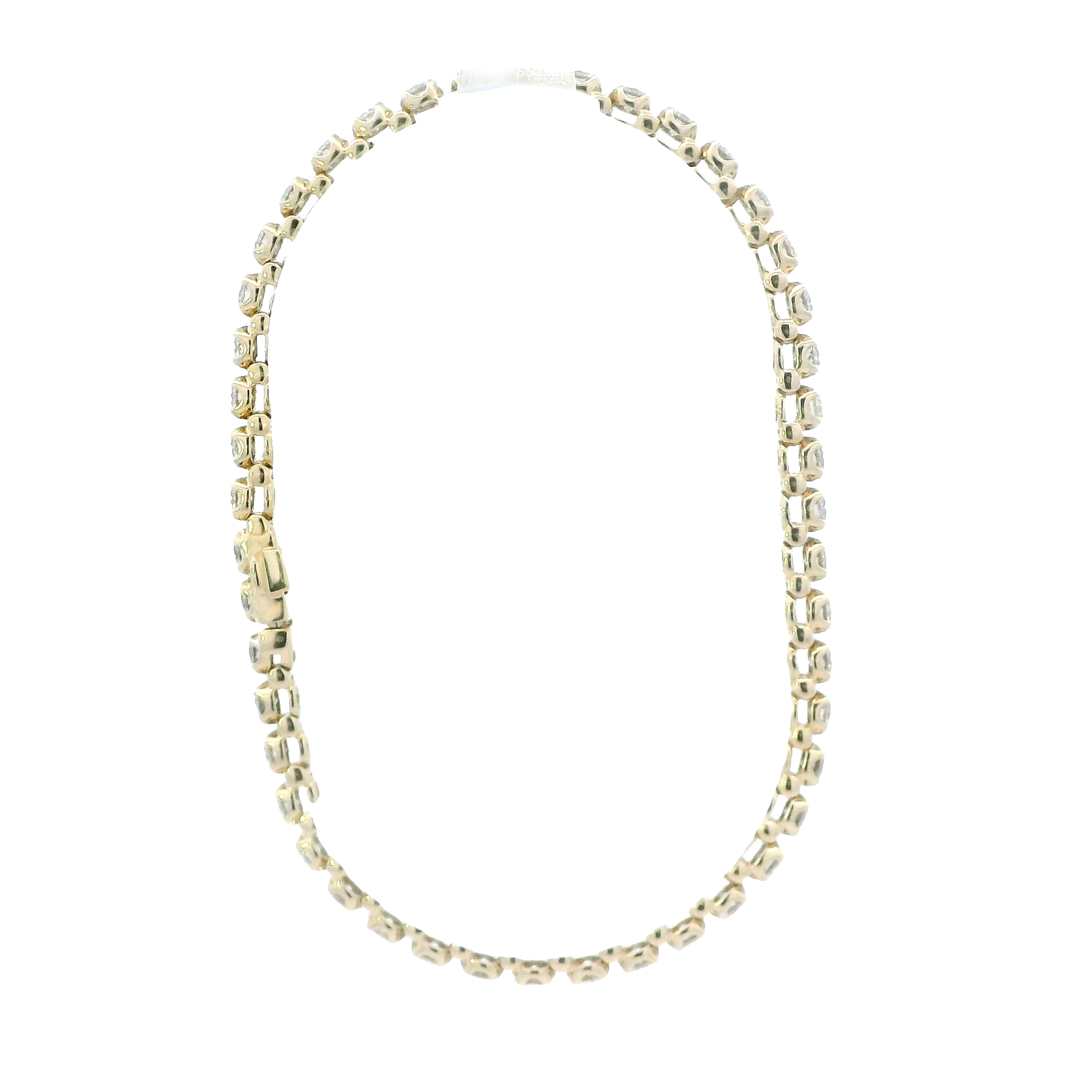 10K Yellow Gold Diamond Tennis Bracelet - 4.60ct