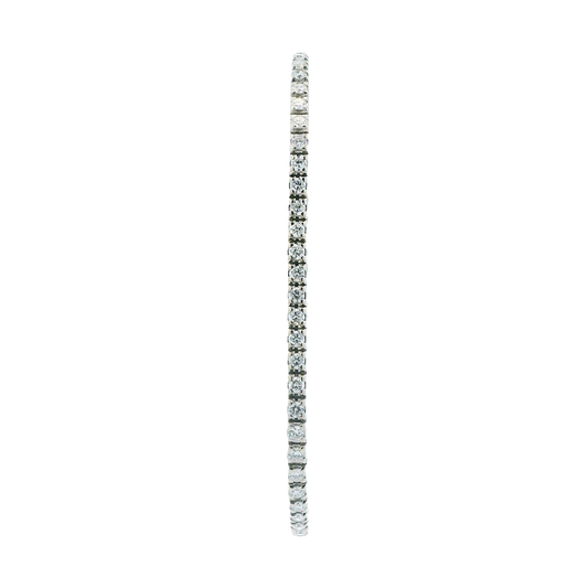 14K White Gold Diamond Tennis Bracelet - 2.58ct