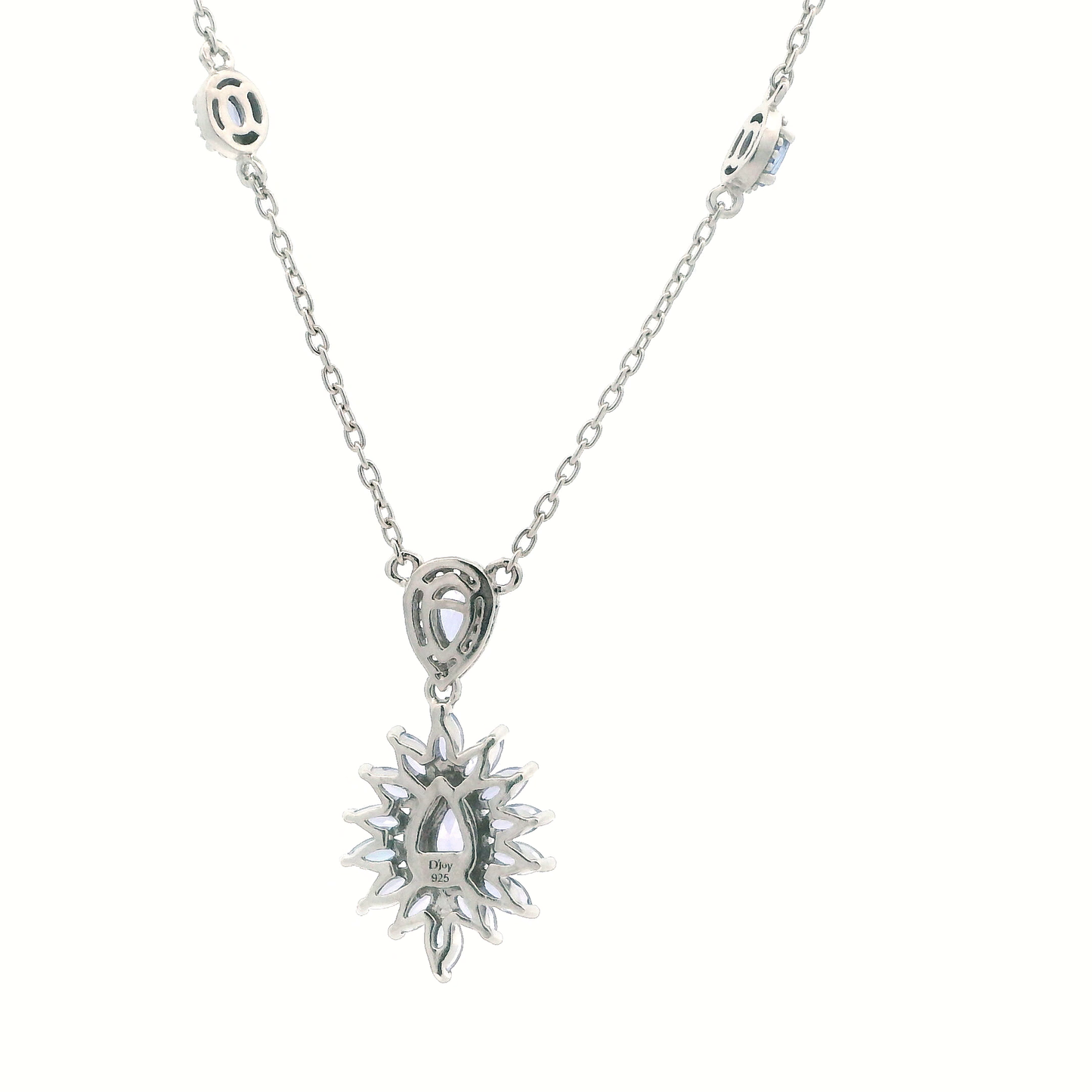 D'Joy Sterling Silver Tanzanite Necklace