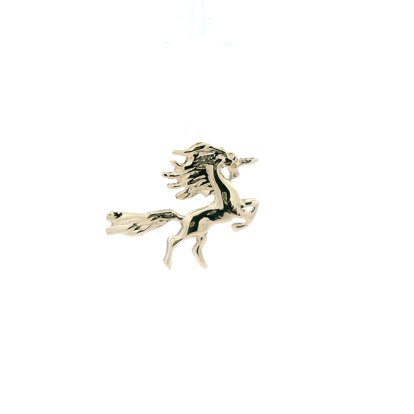 14K Yellow Gold Unicorn Pendant