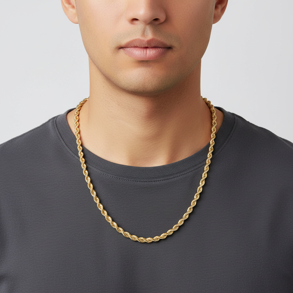 14K Yellow Gold 28.5" Rope Chain