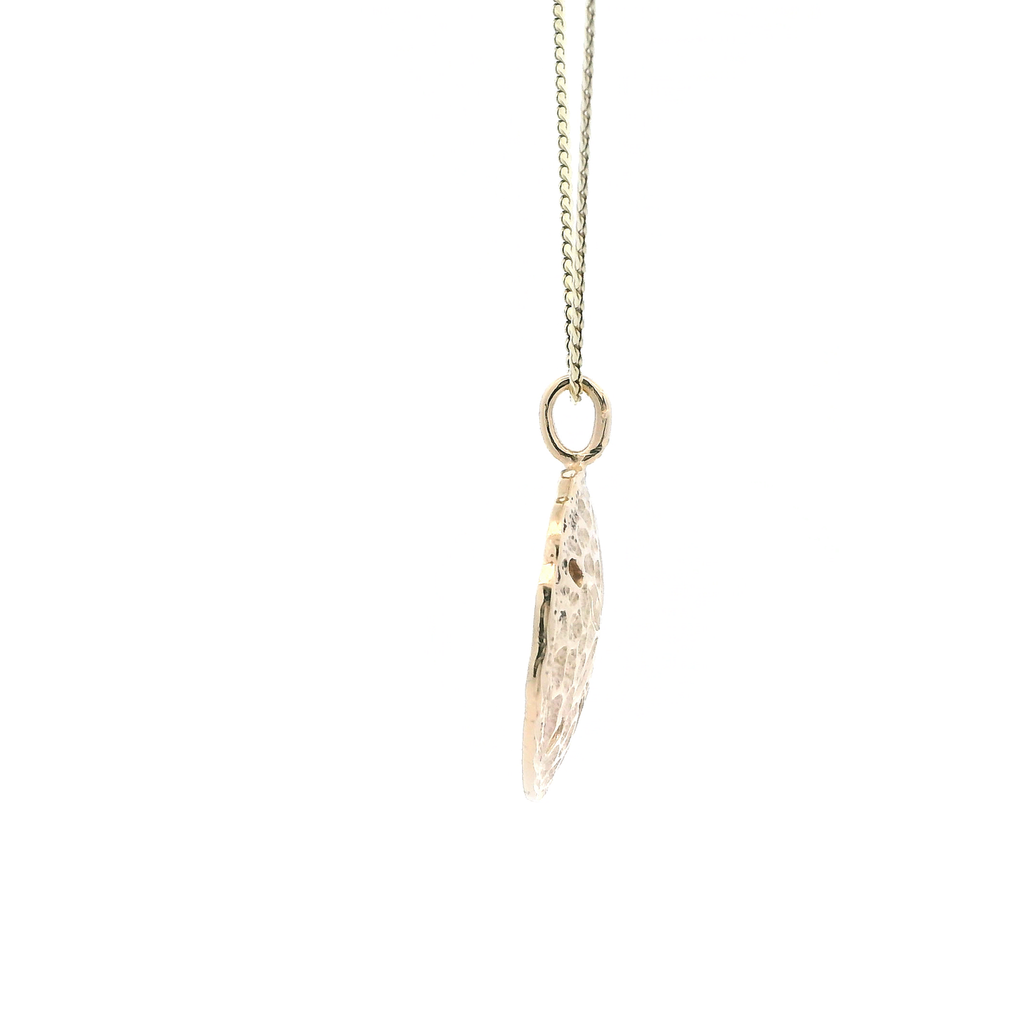 14K Yellow Gold Sand Dollar Necklace