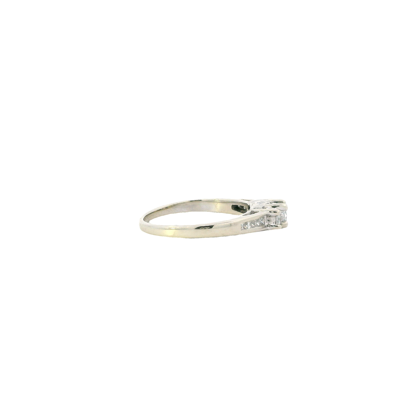 14K White Gold Diamond Womens Ring - 0.48ct