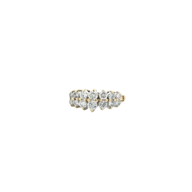 14K Yellow Gold Women's Diamond Ring - 0.96ct