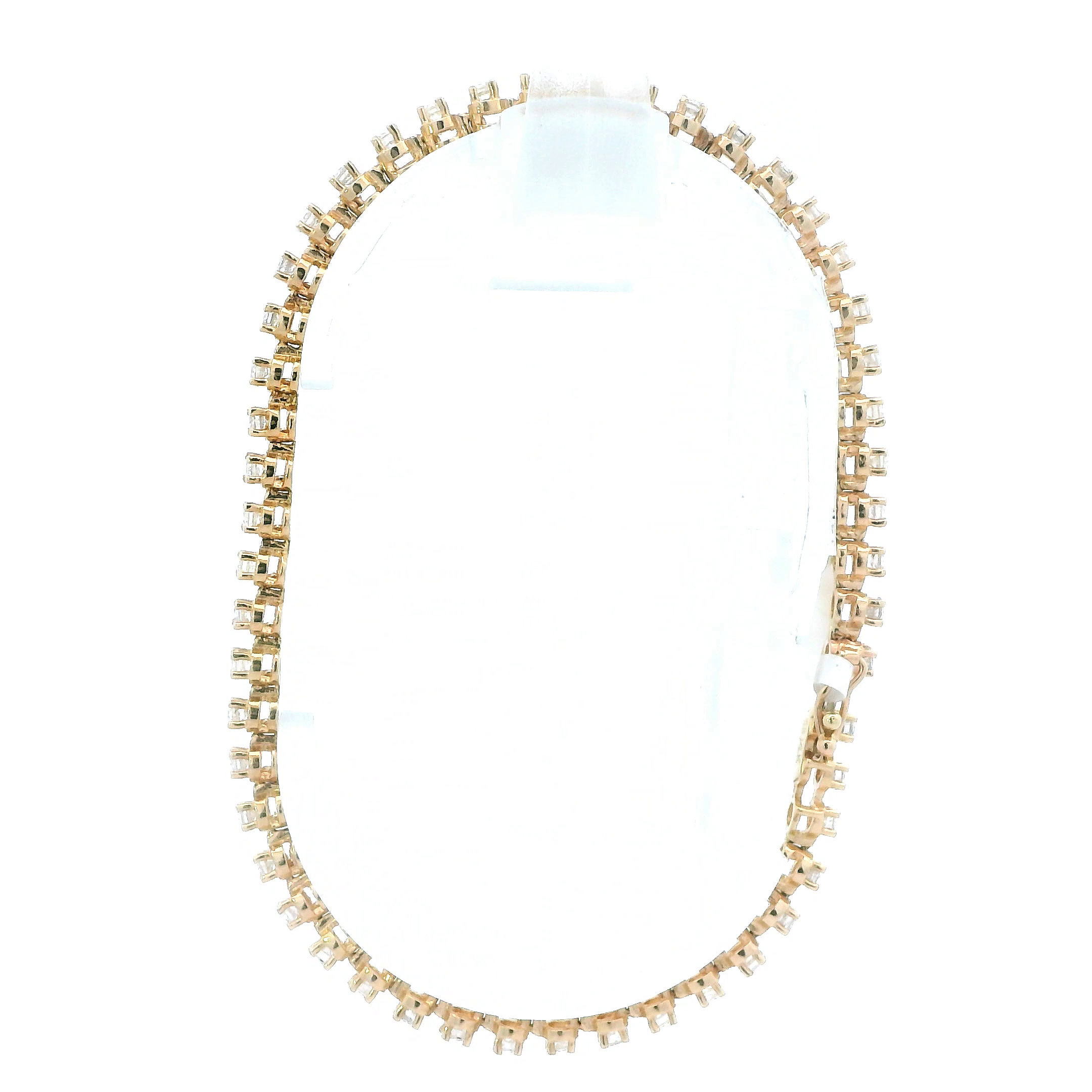 14K Yellow Gold Diamond Tennis Bracelet - 1.72ct
