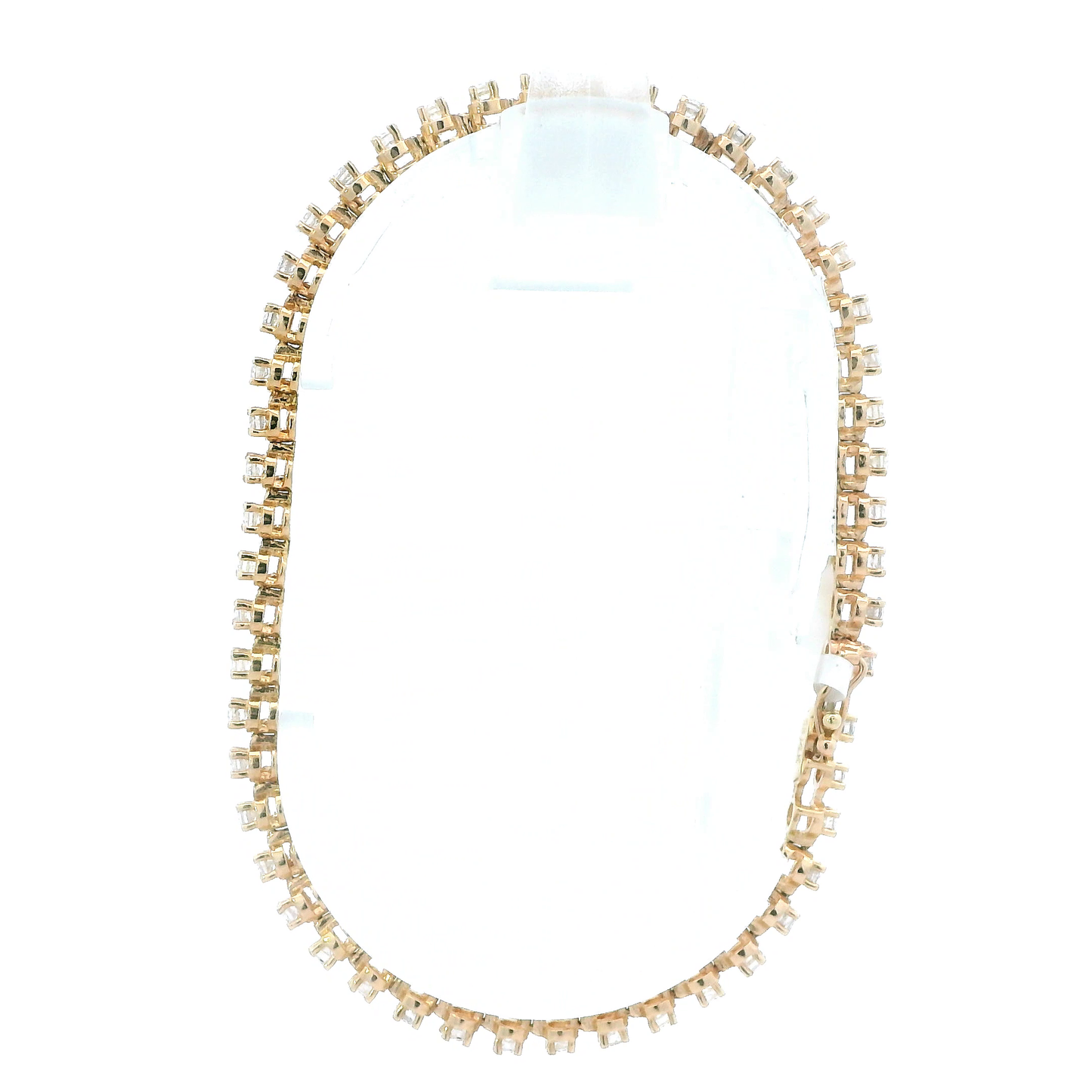 14K Yellow Gold Diamond Tennis Bracelet - 1.72ct