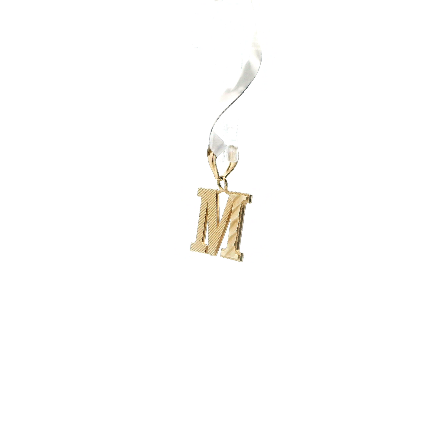 10K Yellow Gold Letter "M" Pendant