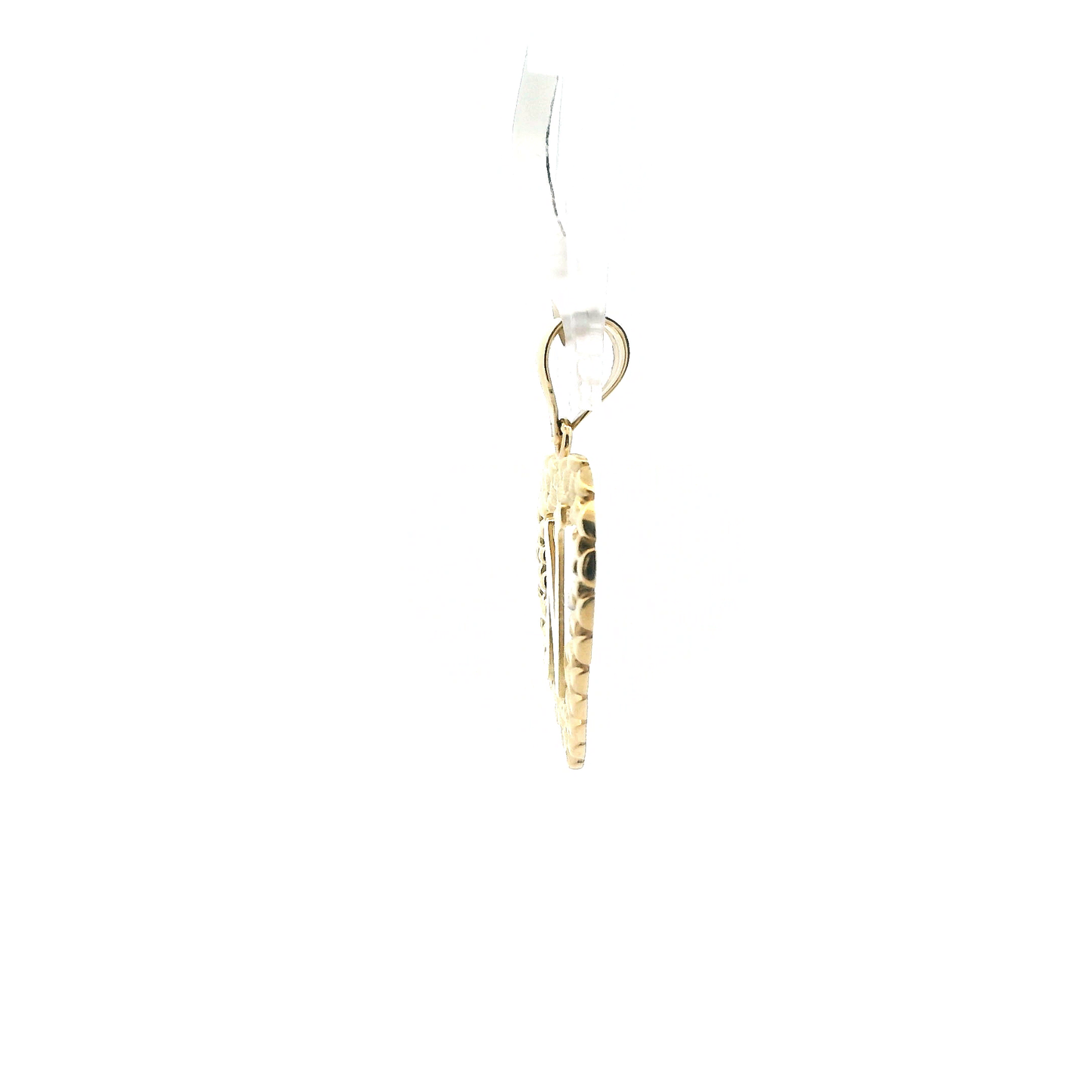 10K Yellow Gold Letter "N" Rolex Heart Pendant