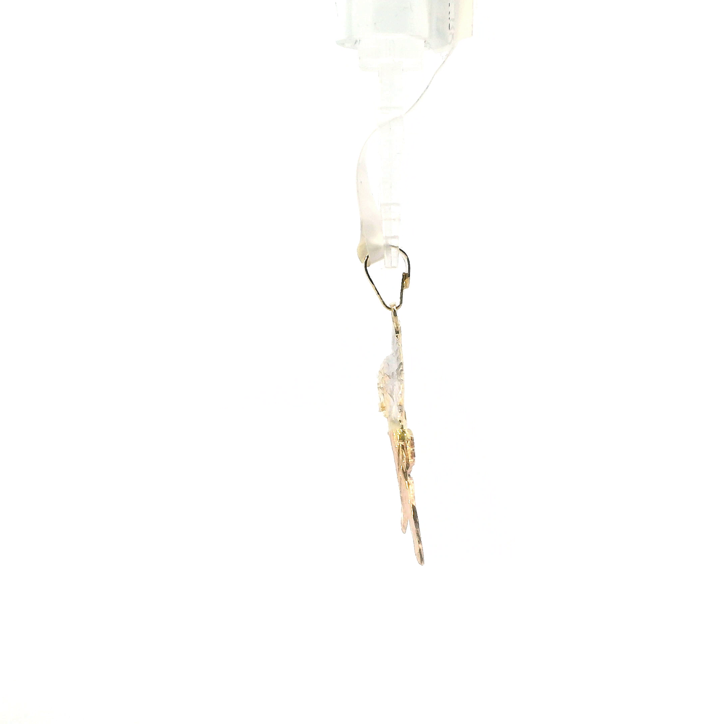 14K Tri Color Gold Swordfish Pendant