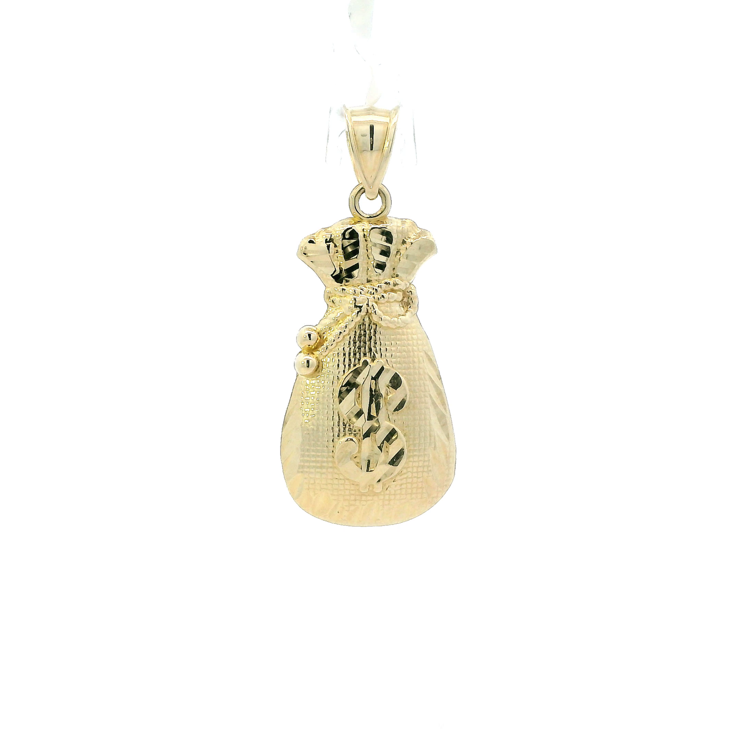 10K Yellow Money Bag Pendant