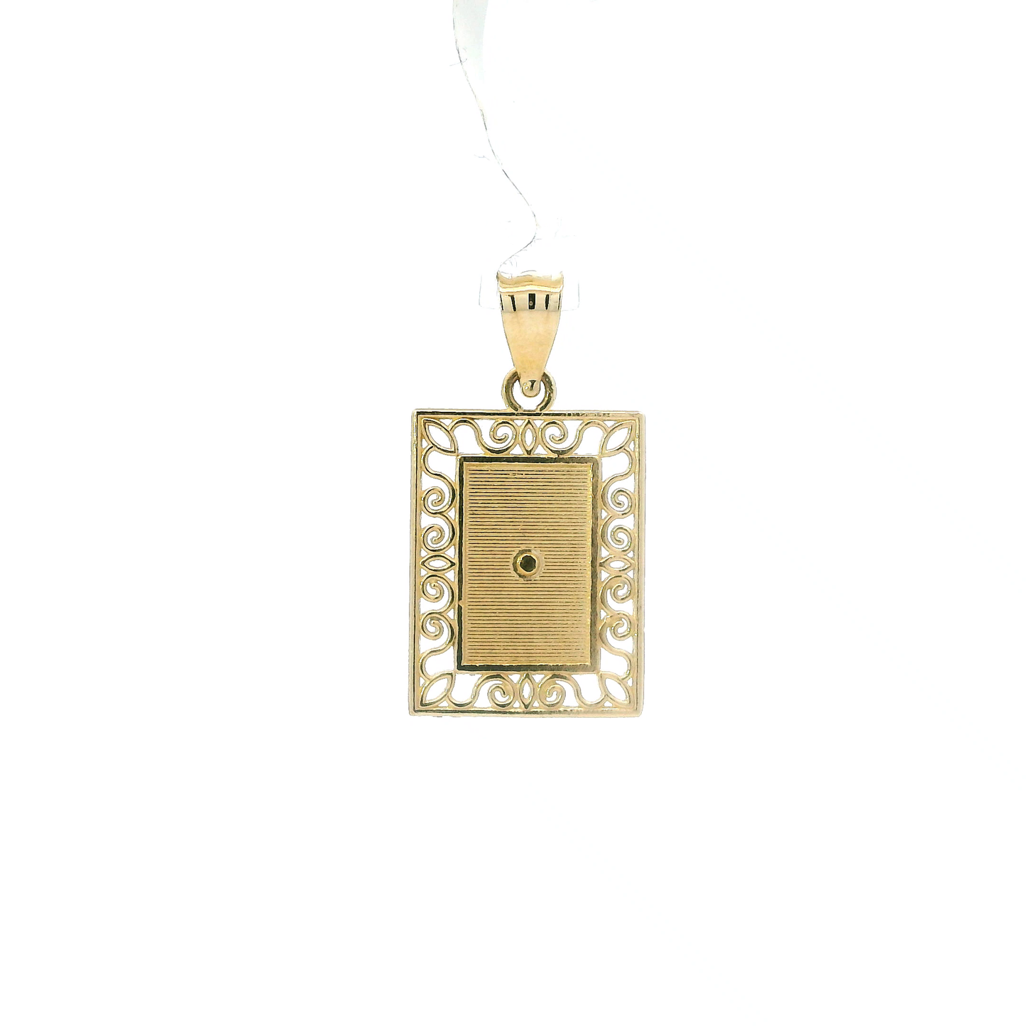 14K Yellow & White Gold Praying Hands Pendant
