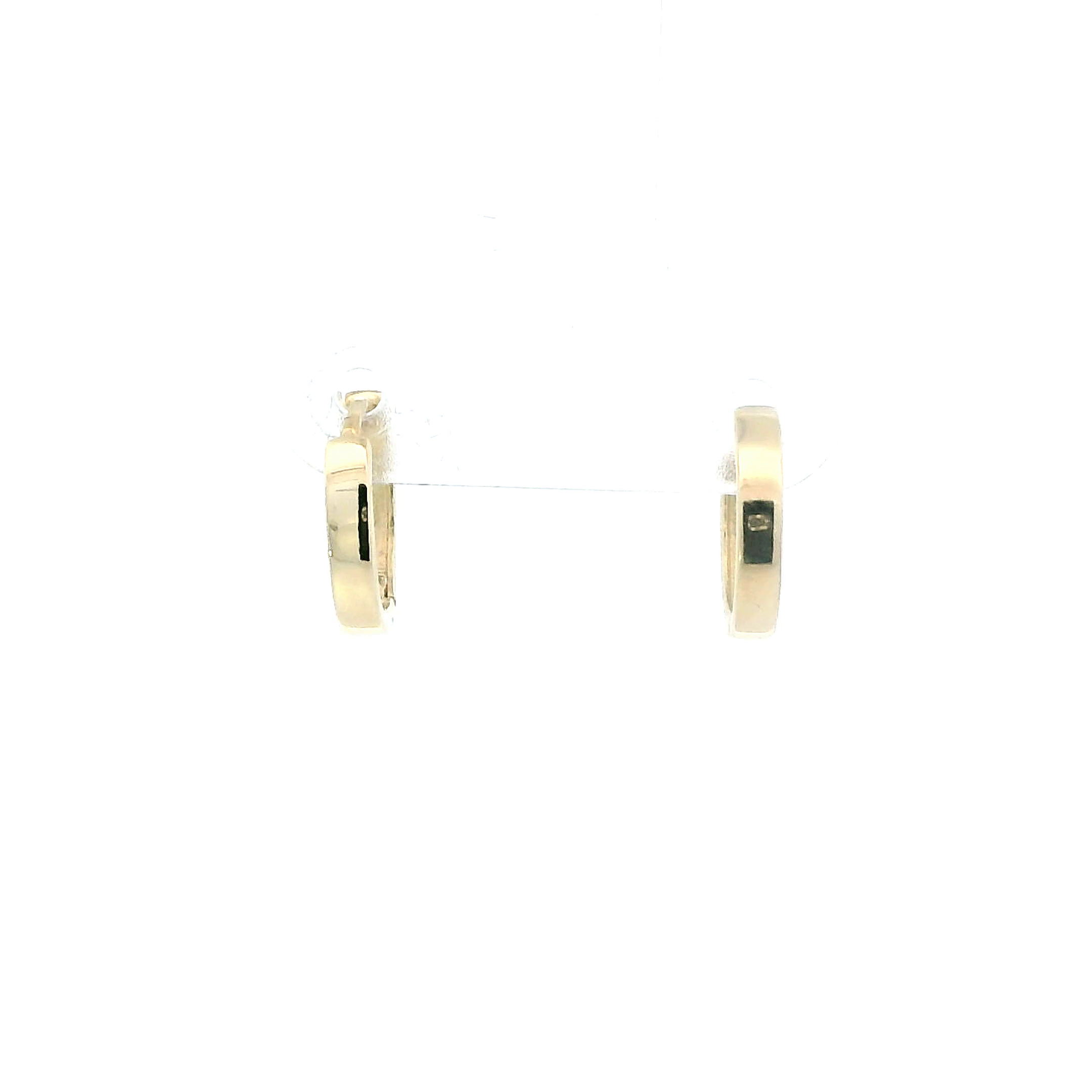 10K Yellow Gold Huggie Hoop Earrings