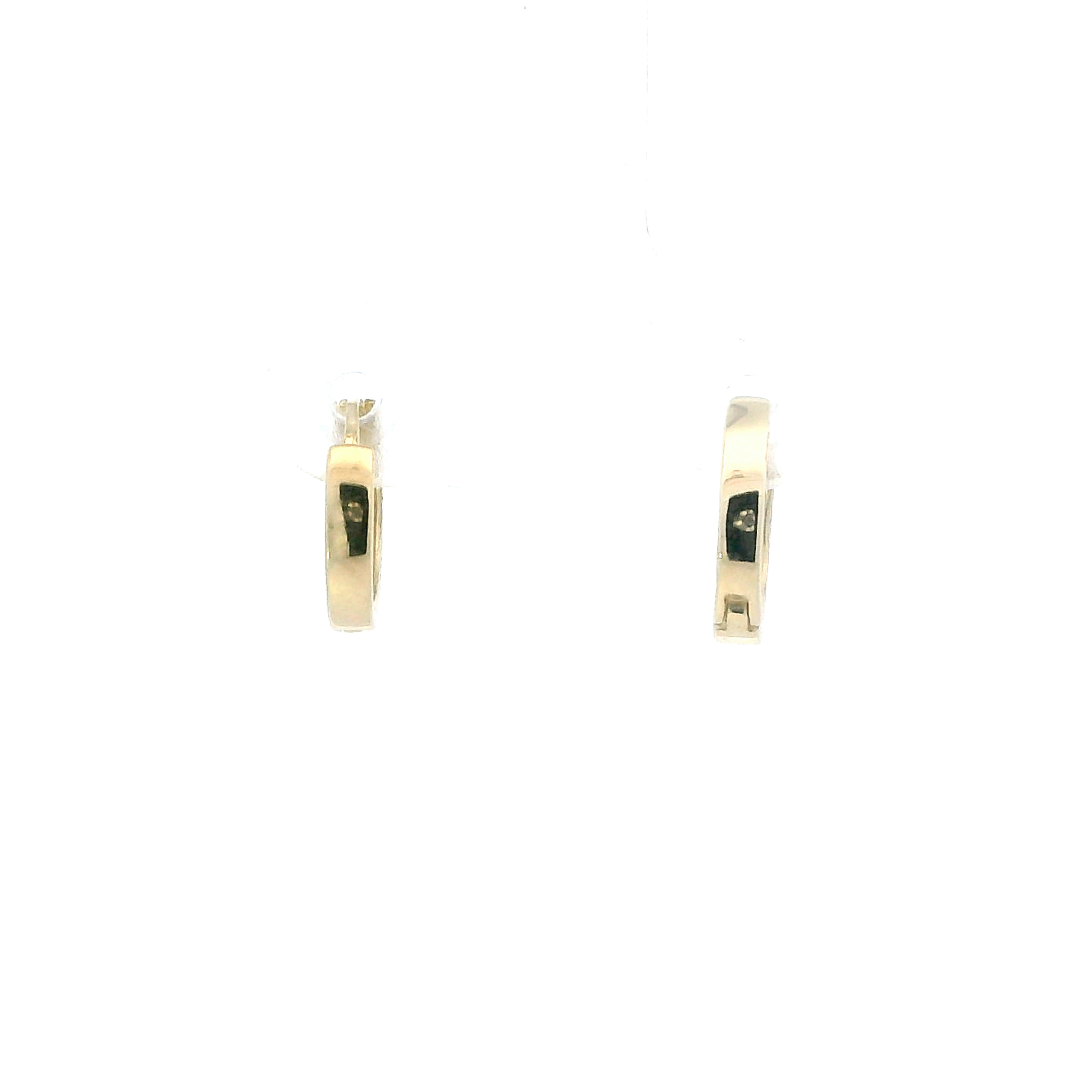 10K Yellow Gold Huggie Hoop Earrings