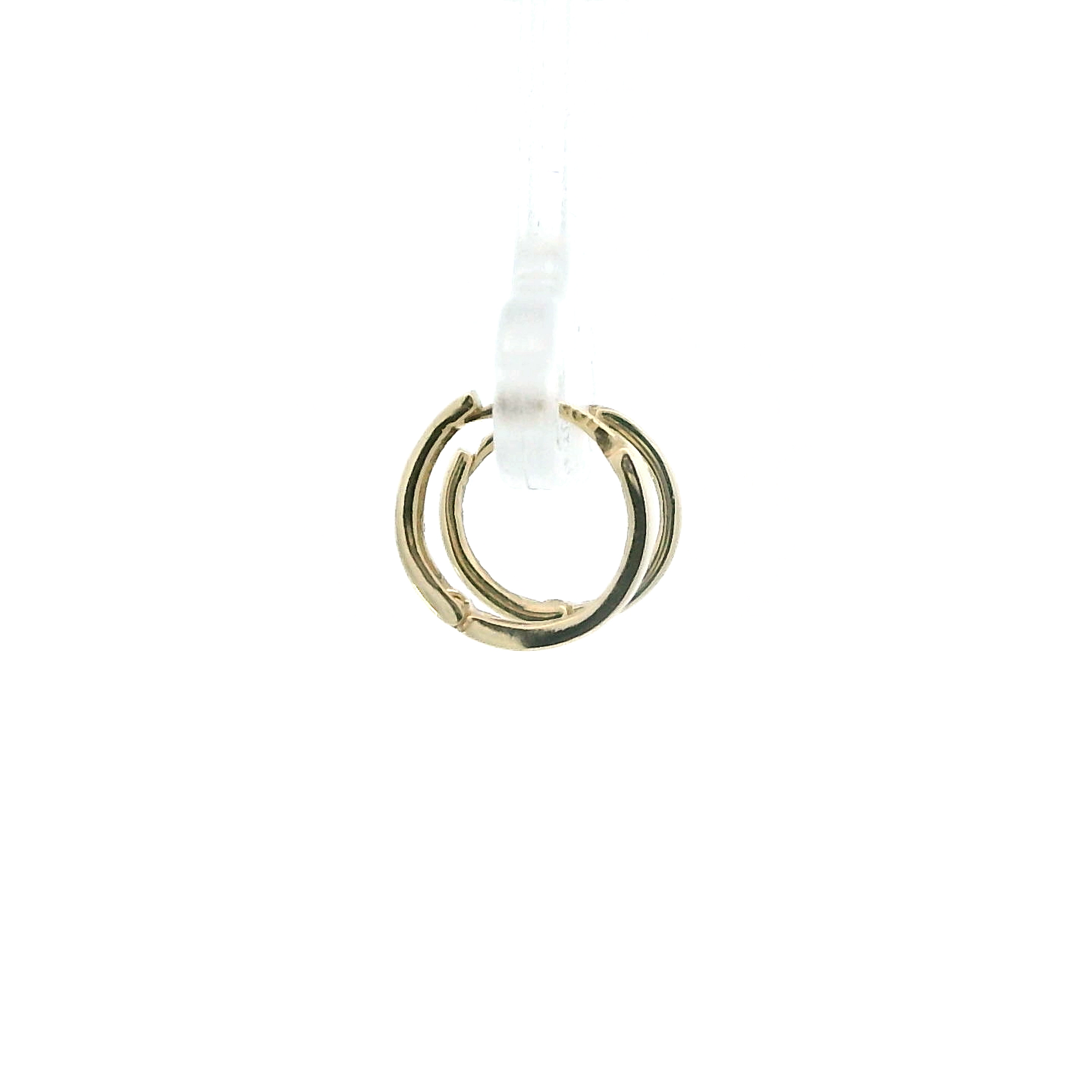 10K Yellow Gold Huggie Hoop Earrings
