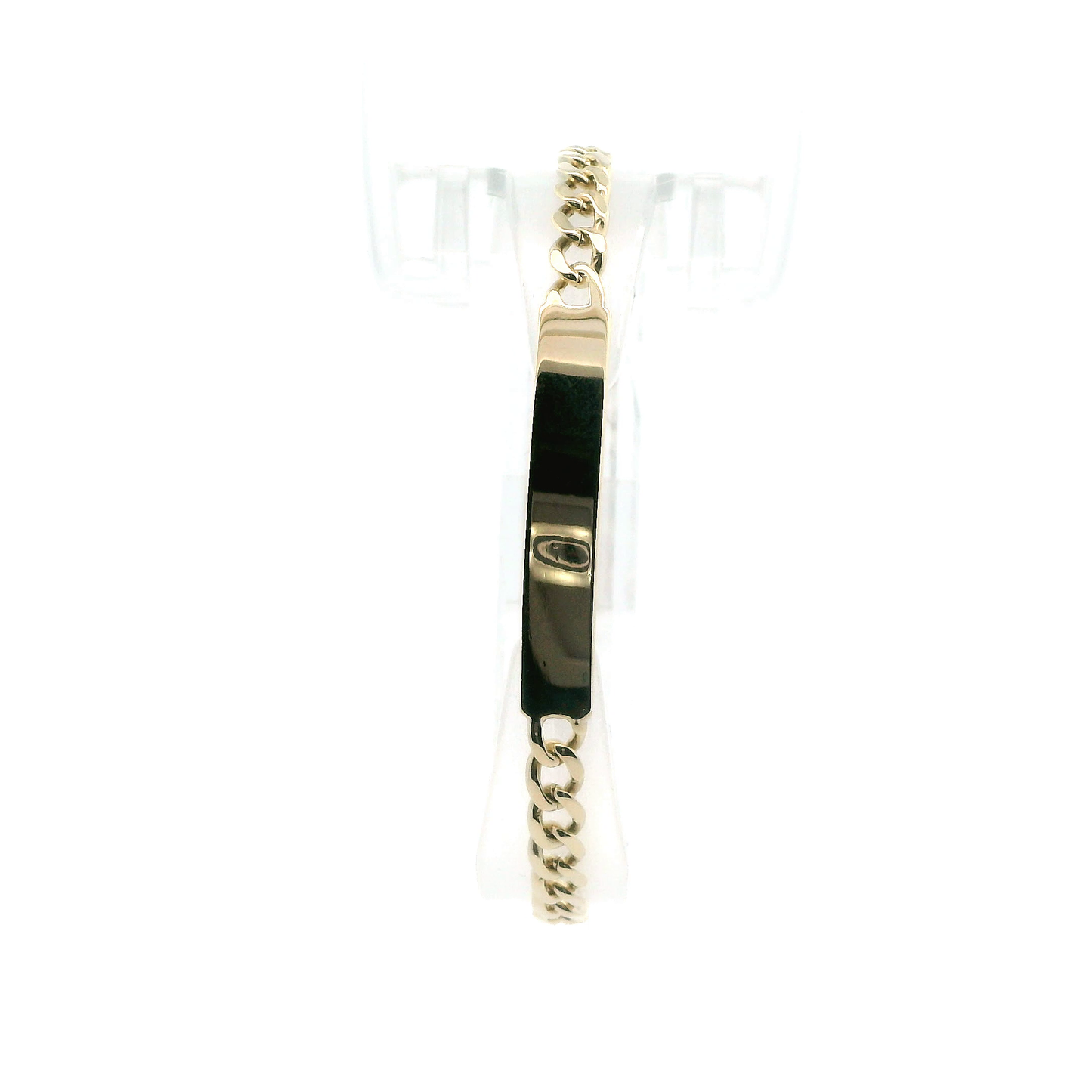 14K Yellow Gold ID Curb Bracelet