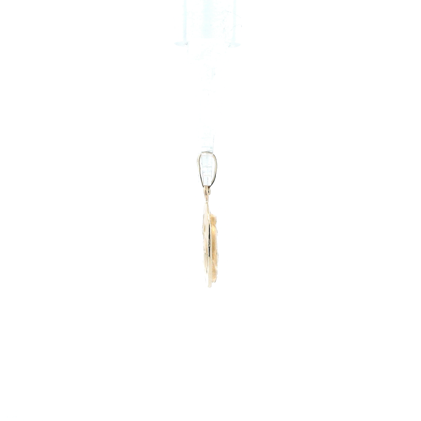 14K Yellow Gold Double Sided Religious Pendant