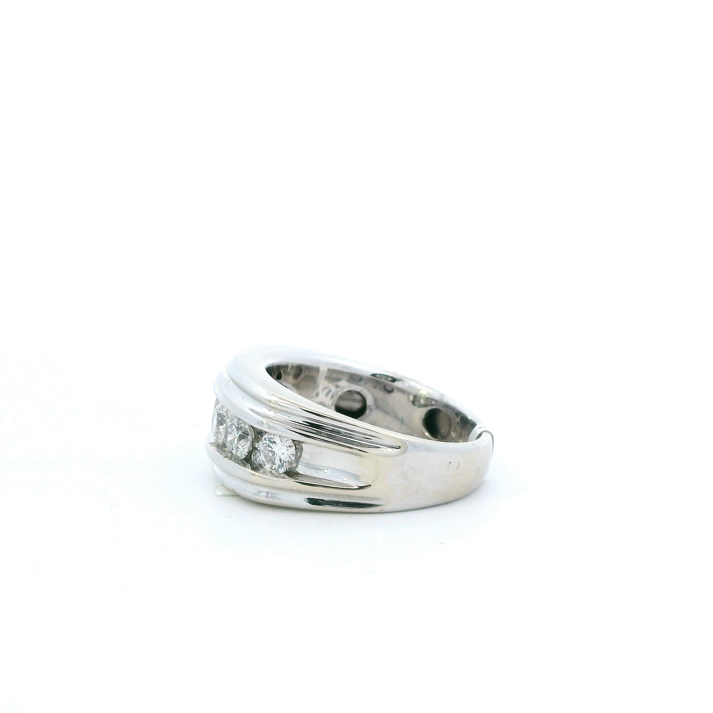14K White Gold Diamond Mens Ring - 1.91ct
