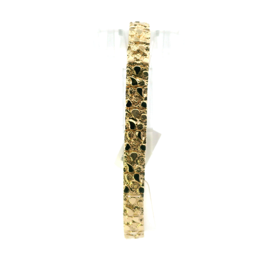 14K Yellow Gold Nugget Bracelet