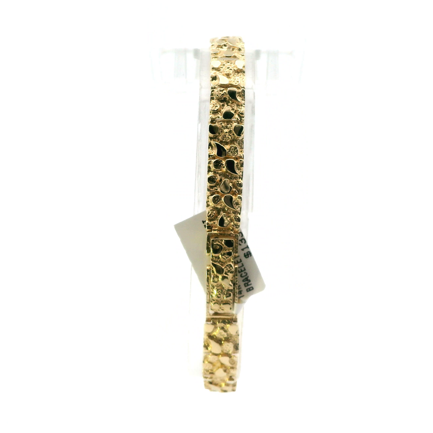 14K Yellow Gold Nugget Bracelet