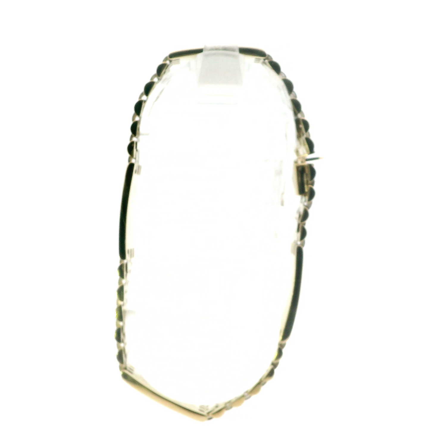 14K Yellow Gold Panther Link Bracelet & Black Onyx Segments