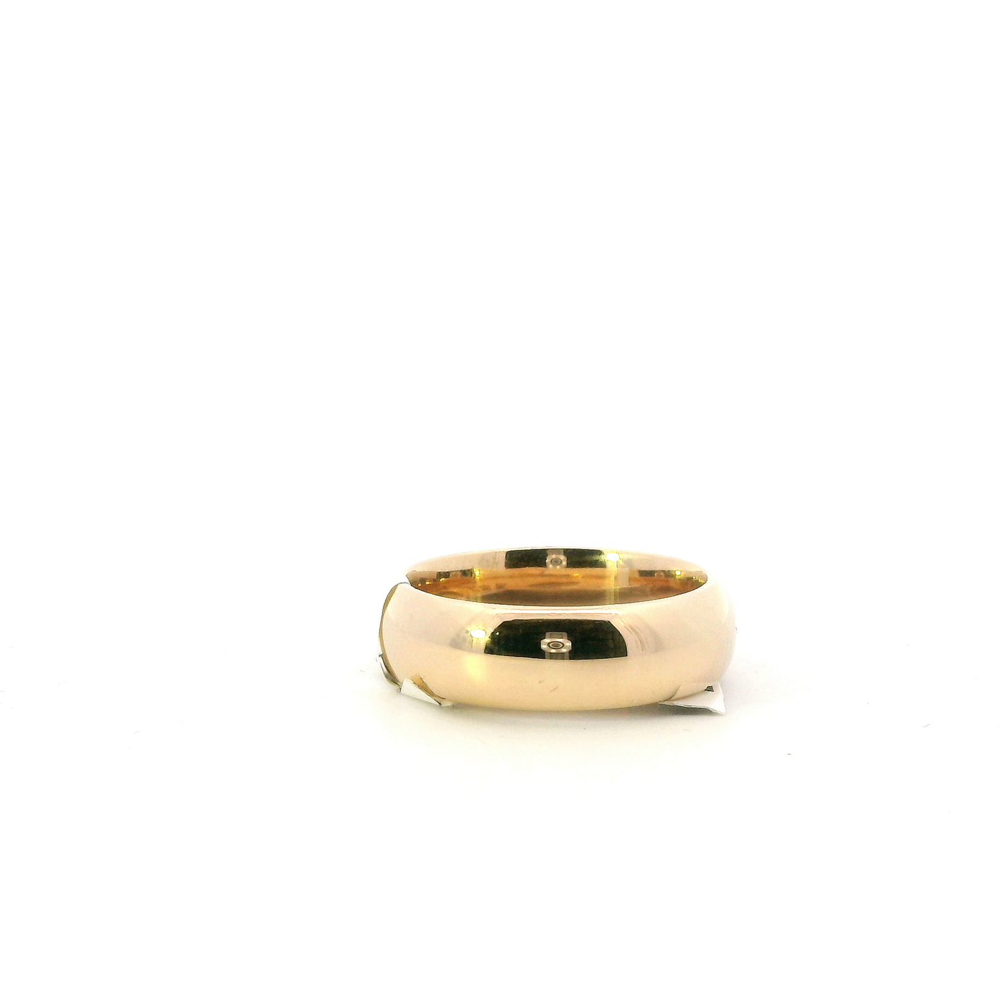 14K Yellow Gold Plain Comfort Band