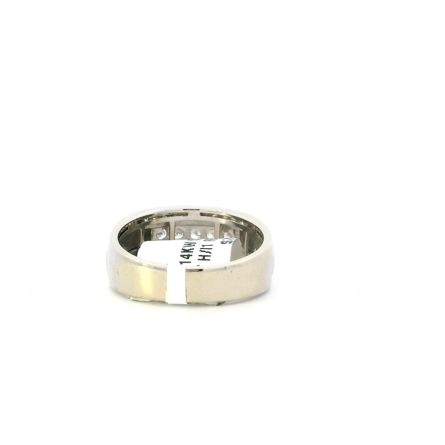 14K White Gold Diamond Mens Ring - 0.47ct