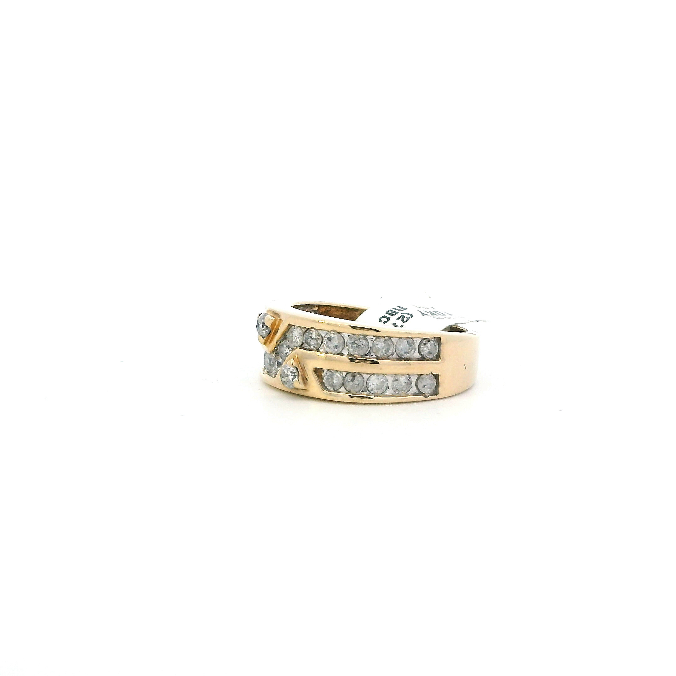 10K Yellow Gold Diamond Mens Ring - 1.03ct