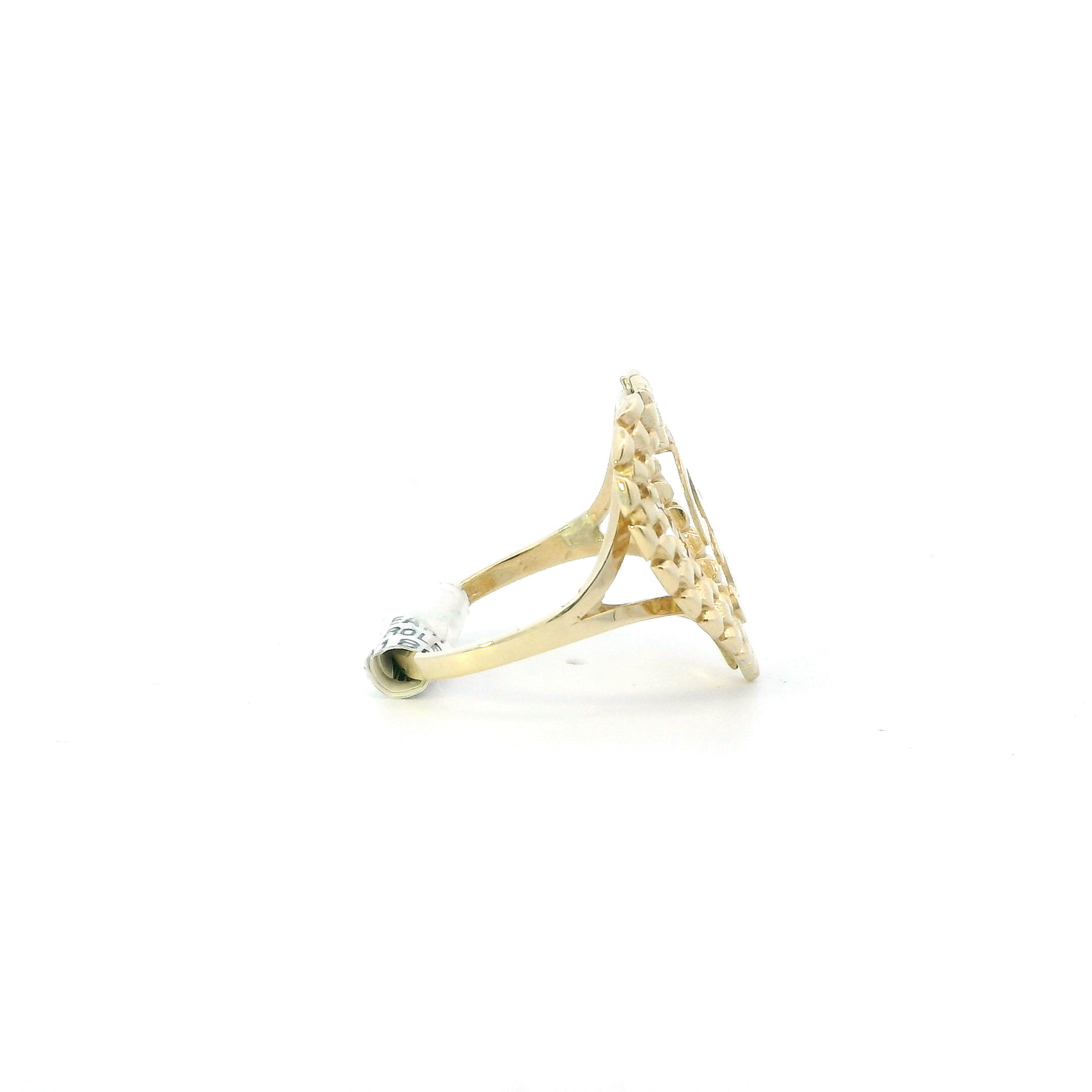10k Yellow Gold Letter "F" Rolex Ring