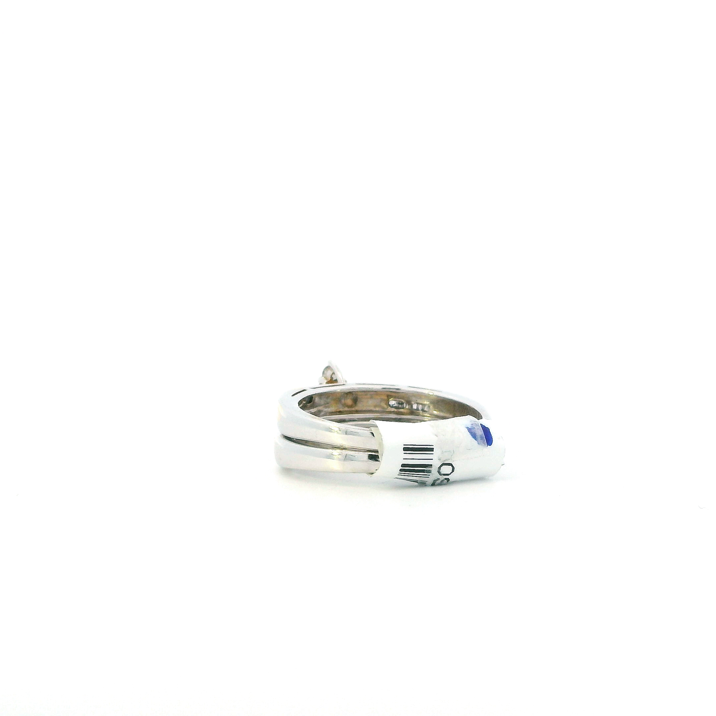 10K White Gold Diamond Womens Engagement & Wedding Ring Set - 0.39ct