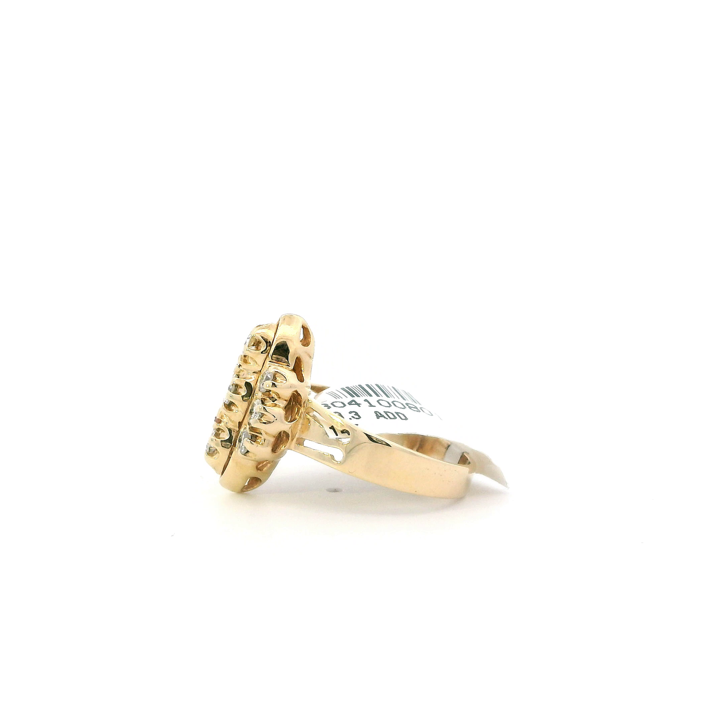 14K Yellow Gold Diamond Womens Ring - 0.43ct