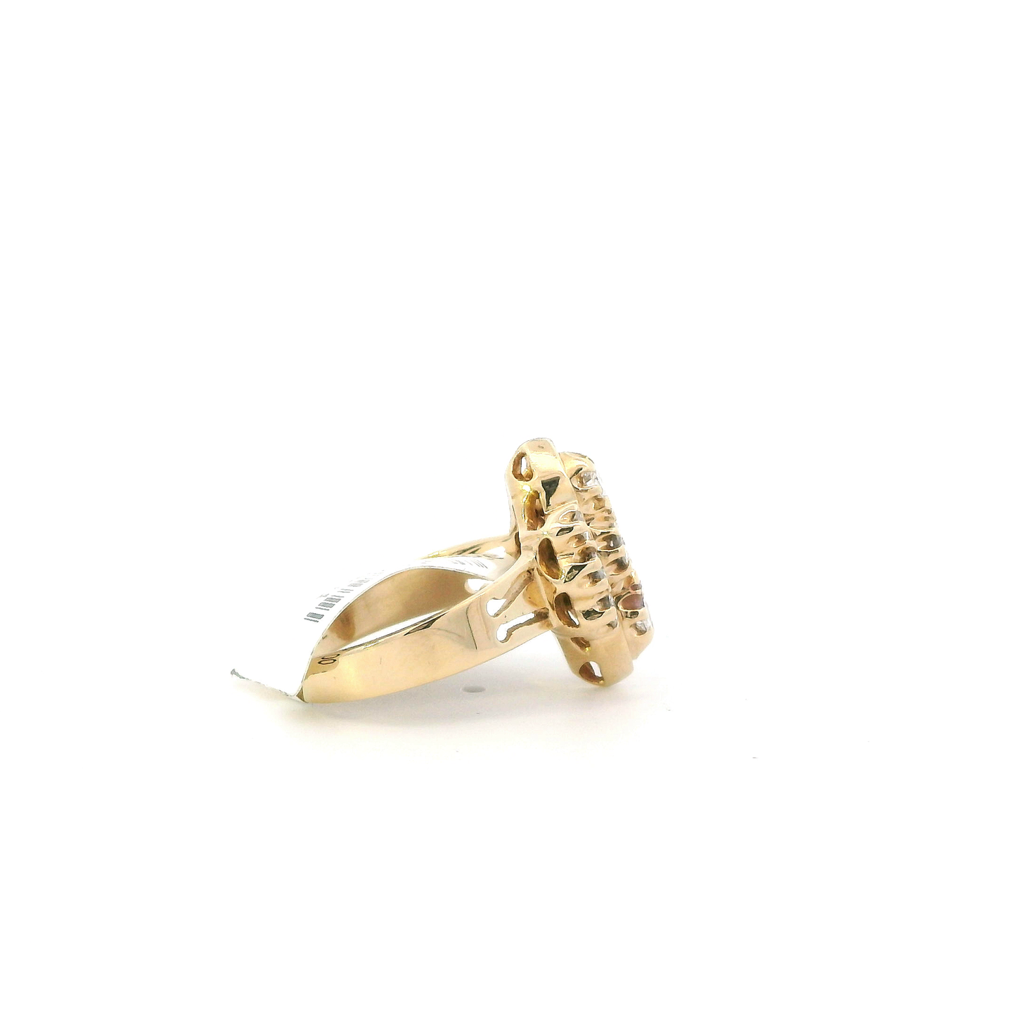 14K Yellow Gold Diamond Womens Ring - 0.43ct