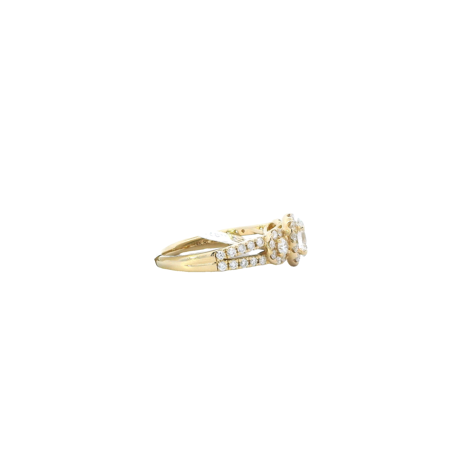 14K Yellow Gold Lab Grown Diamond Ring - 0.90ct