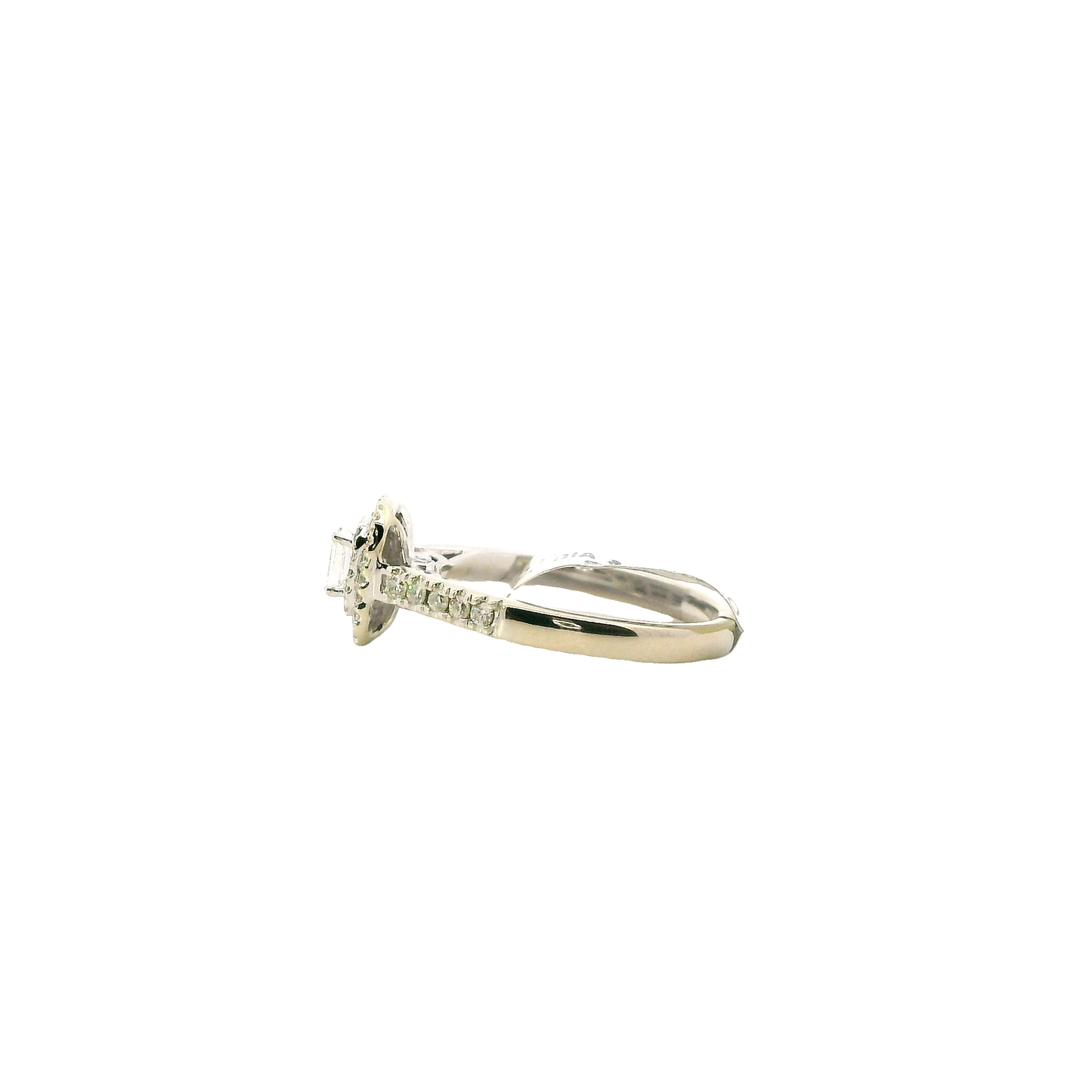 14K White Gold Diamond Womens Ring - 0.46ct