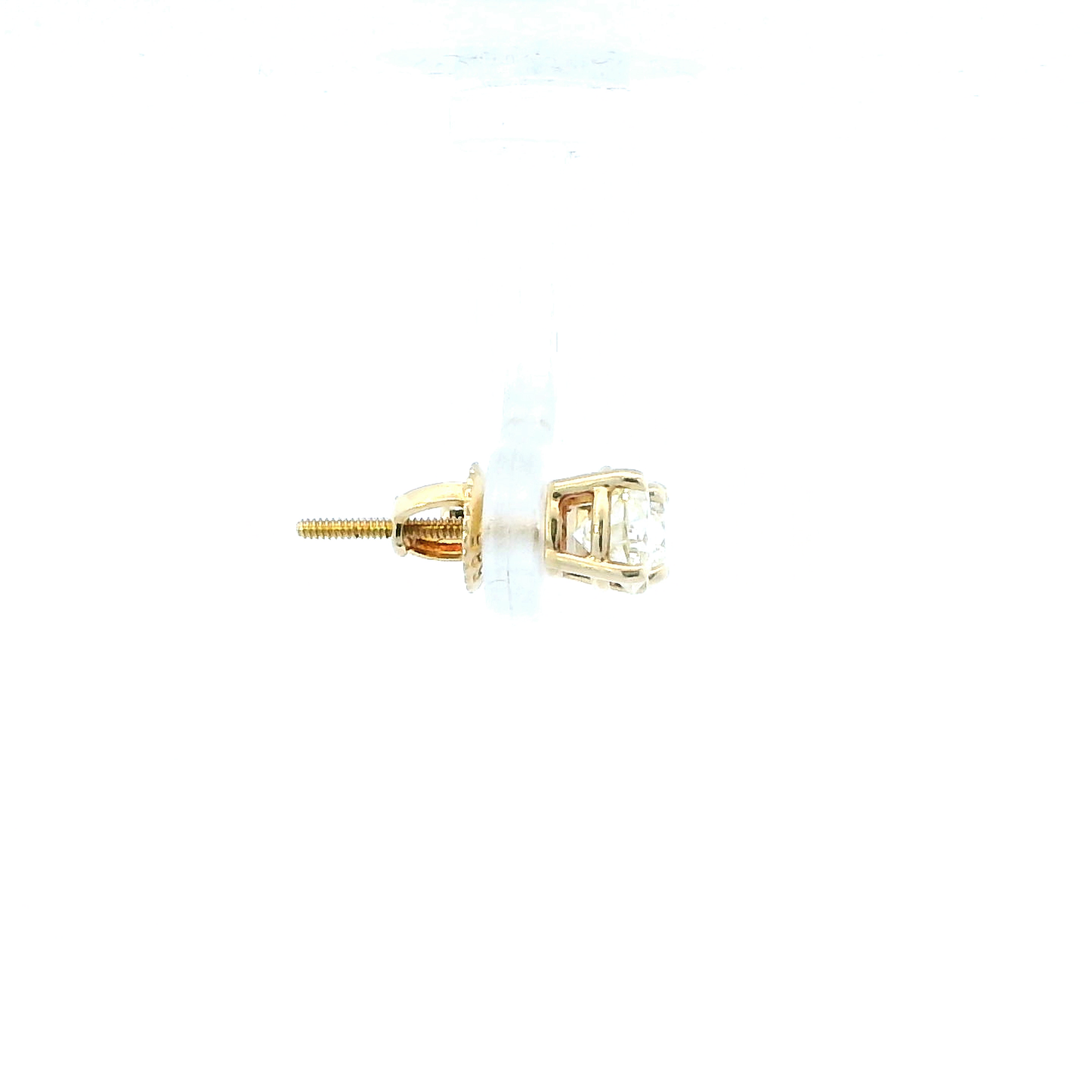 14K Yellow Gold Diamond Stud Earrings - 1.15ct