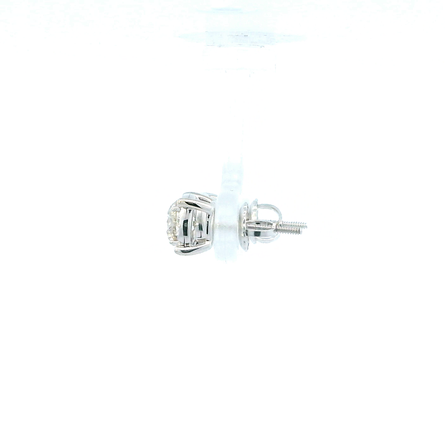 10K White Gold Diamond Stud Earrings - 0.93ct
