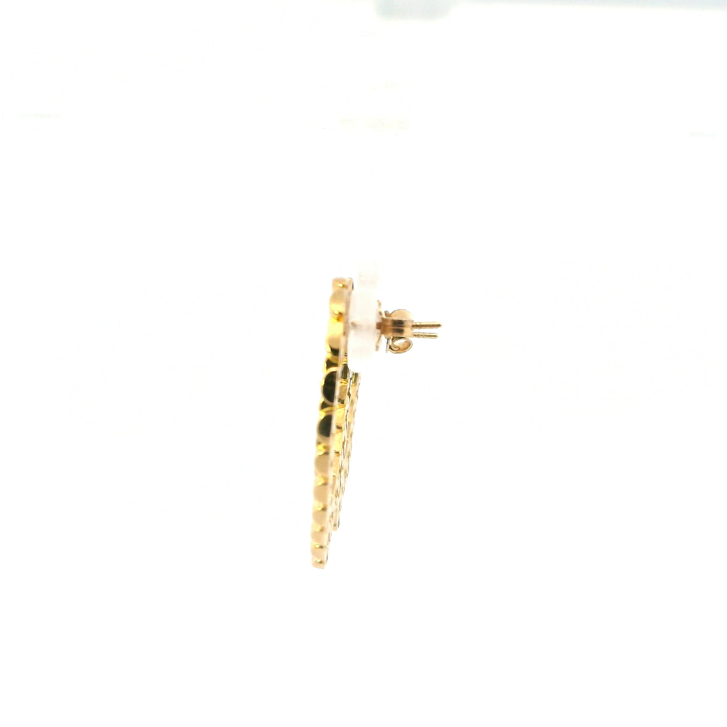 10K Yellow Gold Rolex Heart Earrings